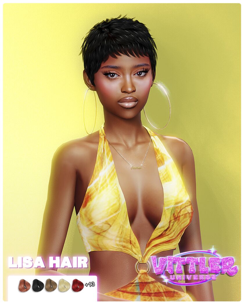 Lisa Hair Sims 4 CC