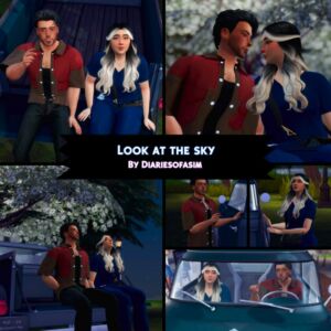 Look At The SKY – Couple Poses Sims 4 CC