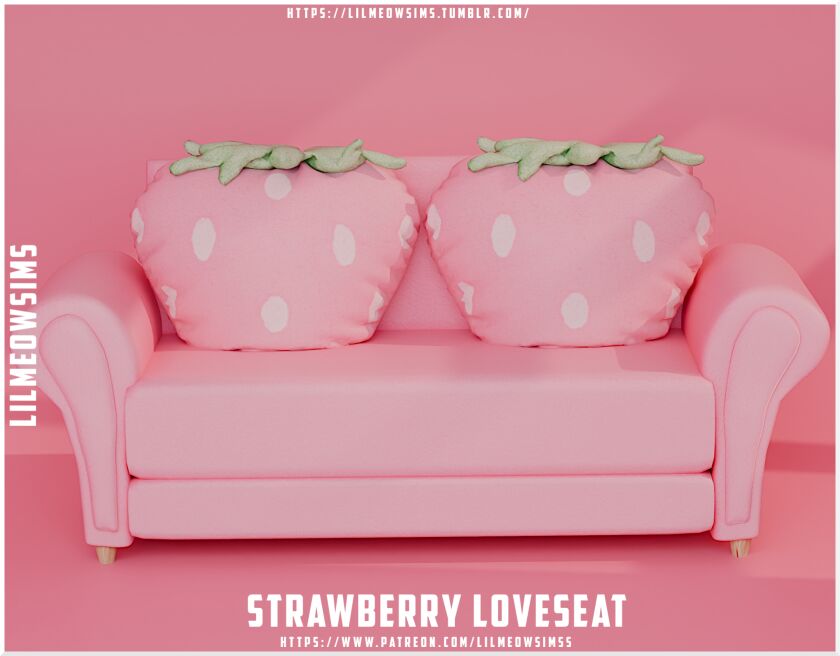 Strawberry Set Sims 4 CC