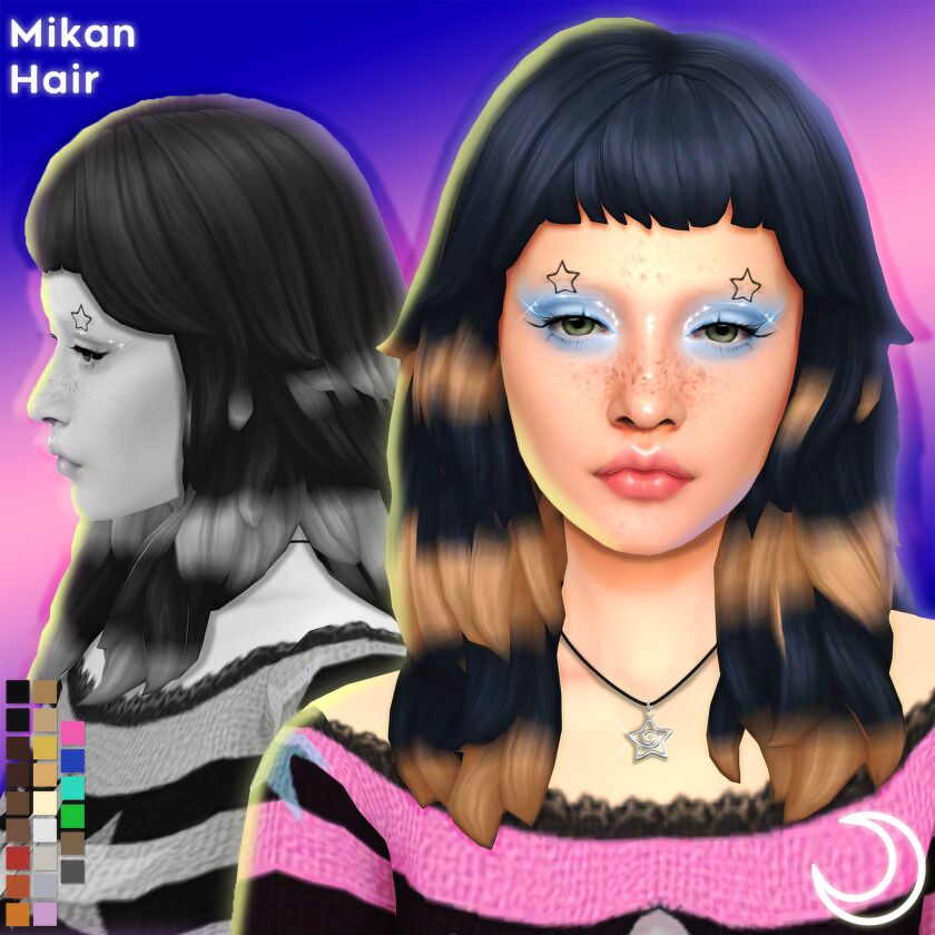 Mikan Hair Sims 4 CC