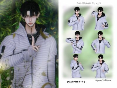 Neo-Chinese Style Male Poses Sims 4 CC