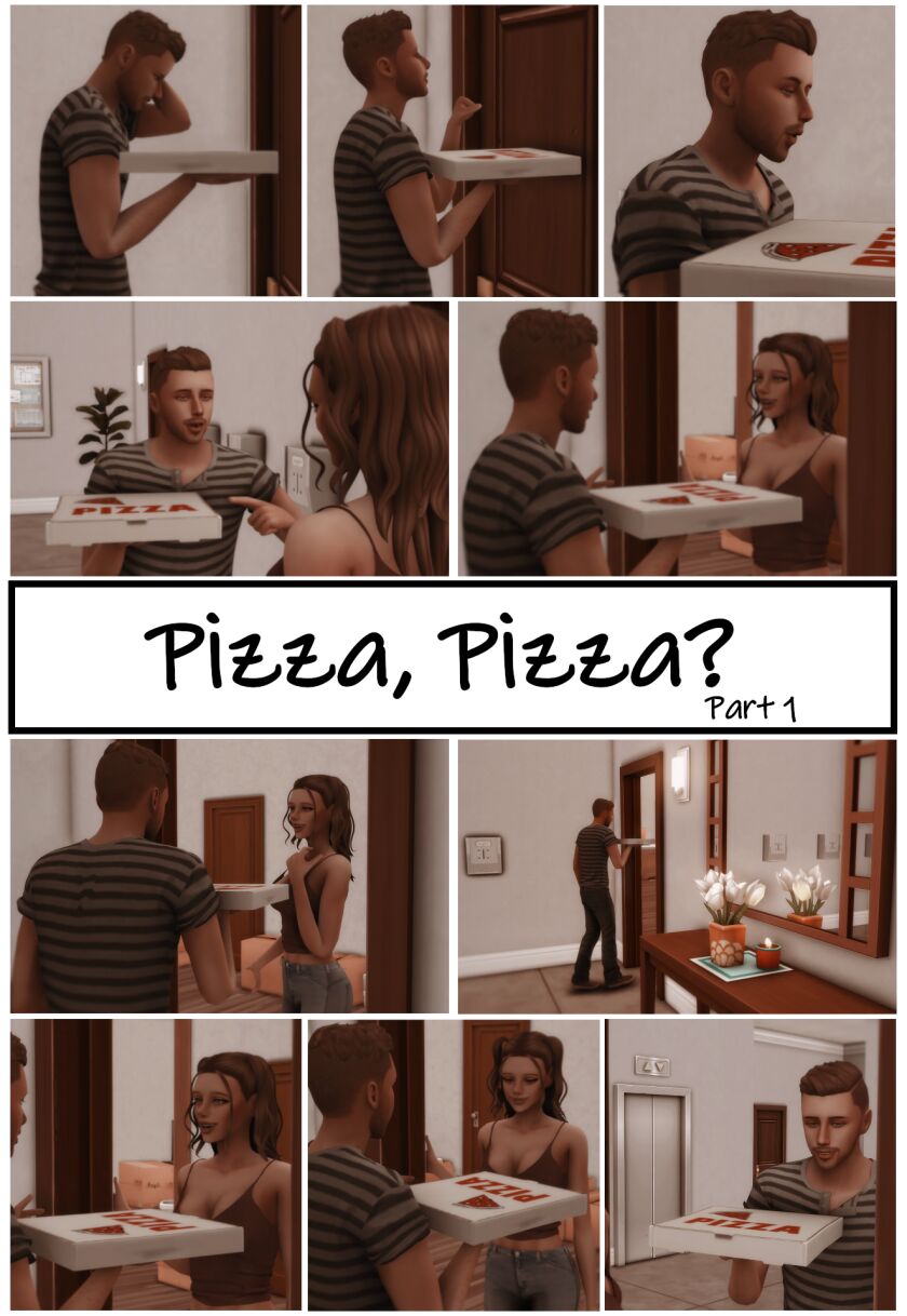 Pizza Pose Pack PT.1 Sims 4 CC