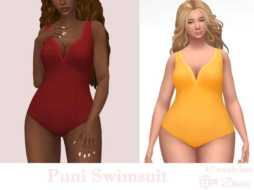 Puni Swimsuit Sims 4 CC