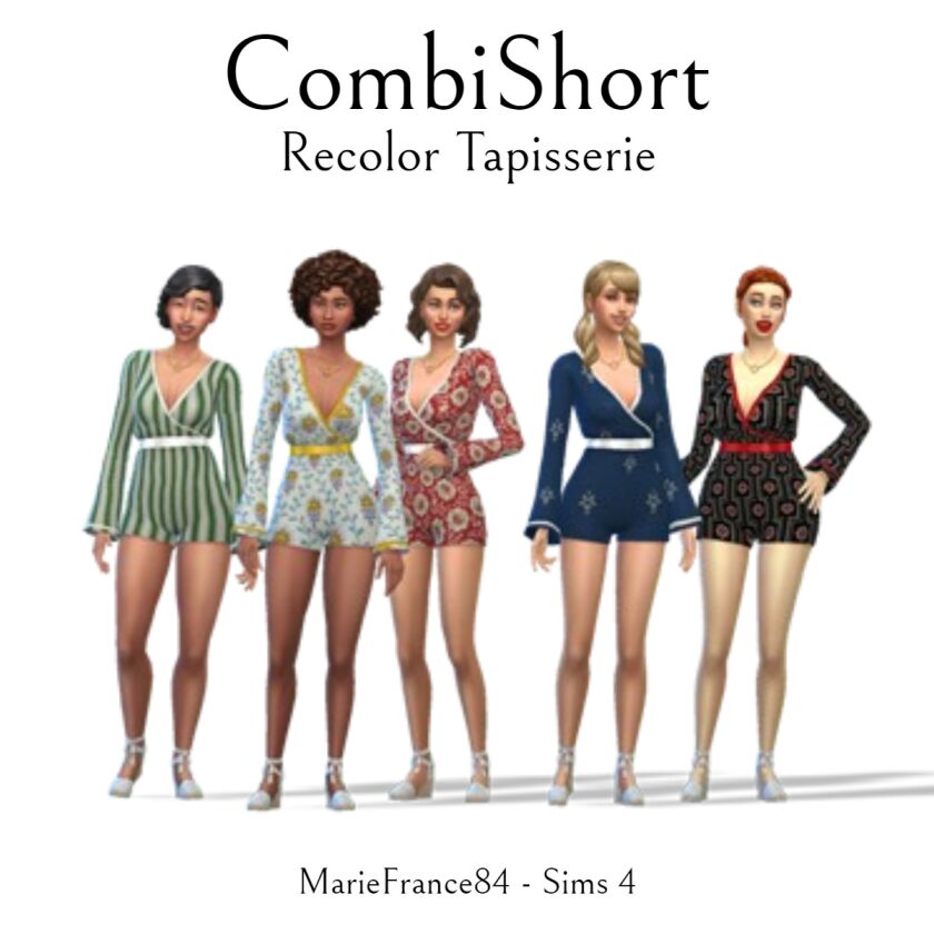 Recolor Combishort Sims 4 CC