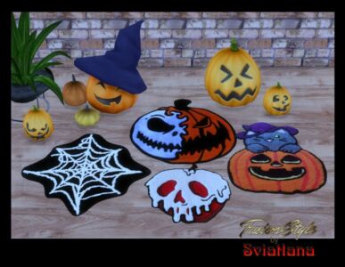 Rugs Halloween Sims 4 CC