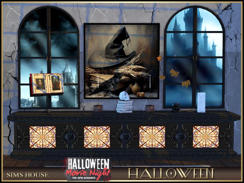 sims 4 cc sims houses halloween 3