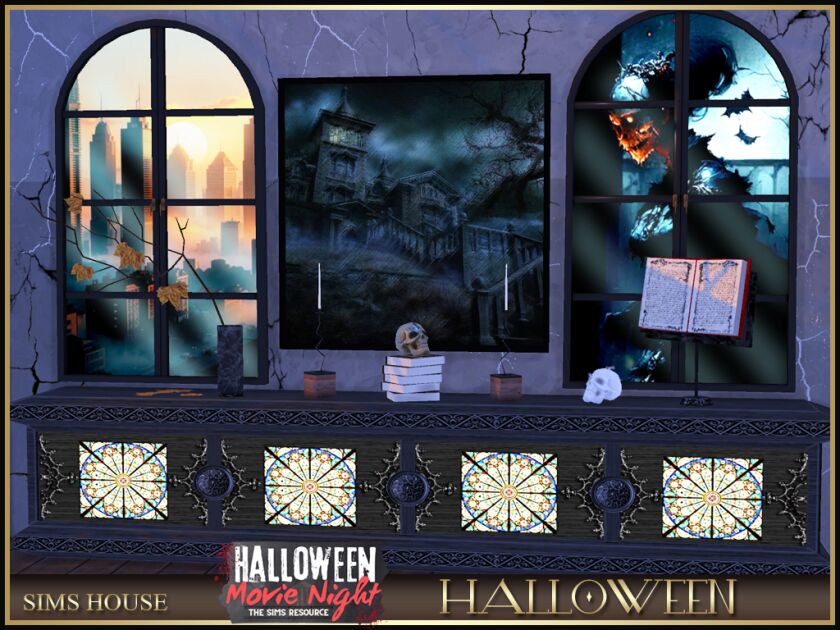 sims 4 cc sims houses halloween 6