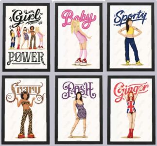 Spice Girls Girl Power Fine Art Prints Sims 4 CC