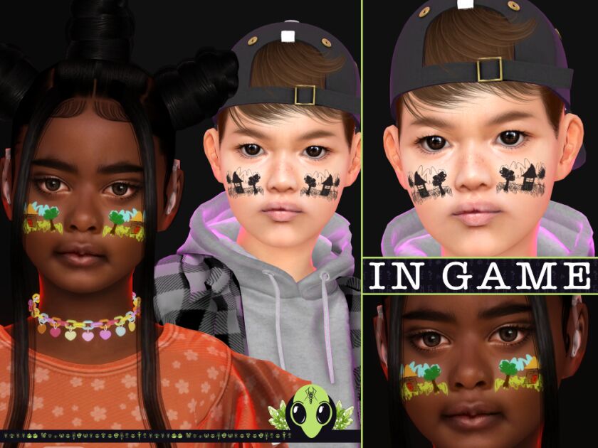 sims 4 cc squiggles face paint tsr exclusive 3