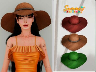 Summer Festival Hat N1 Sims 4 CC