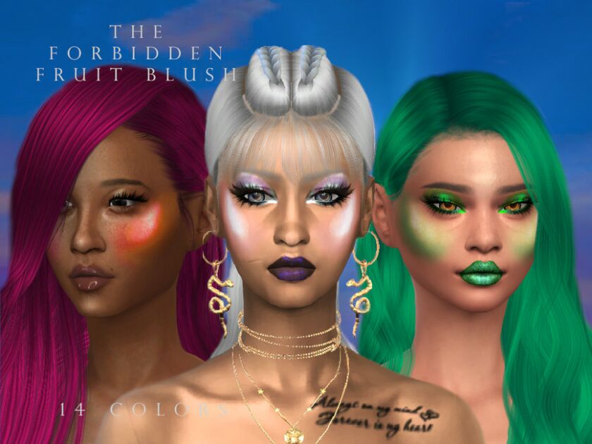 sims 4 cc the forbidden fruit blush 2