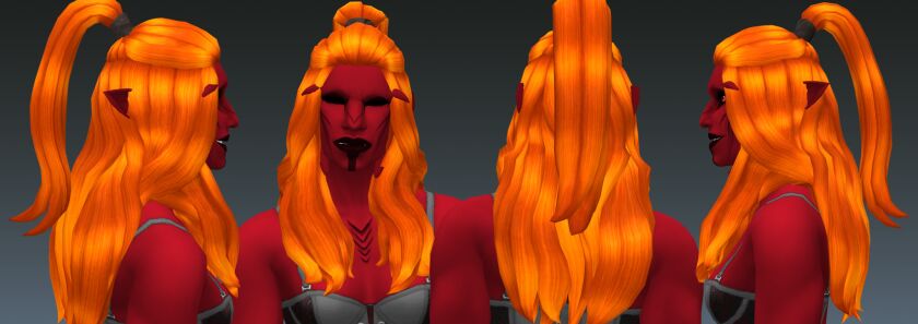 sims 4 cc ts4 hair to battle 2