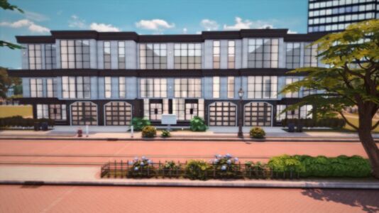 Twin Oracle Townhomes Sims 4 CC