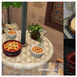 UMM ALI Custom Food Sims 4 CC