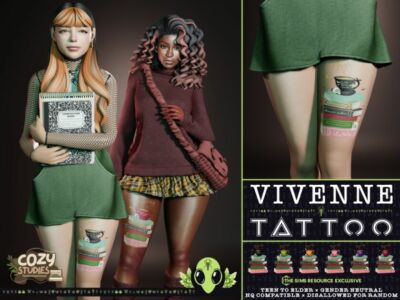 Vivenne Tattoo Sims 4 CC