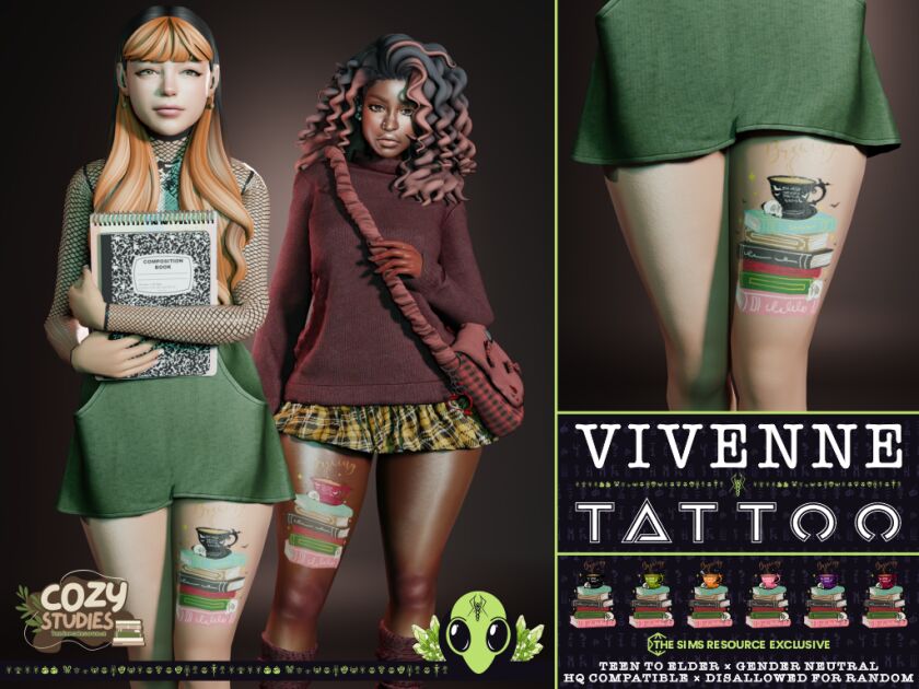 Vivenne Tattoo Sims 4 CC