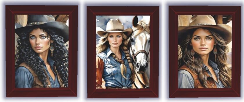 Western Women Wall Art Sims 4 CC