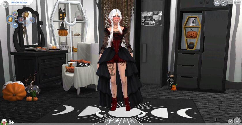 sims 4 cc witch moriah messer spell caster occult sim down 3