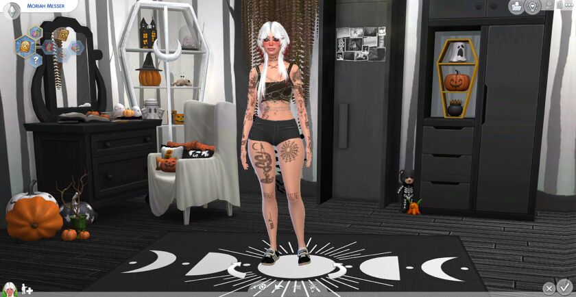 sims 4 cc witch moriah messer spell caster occult sim down 4