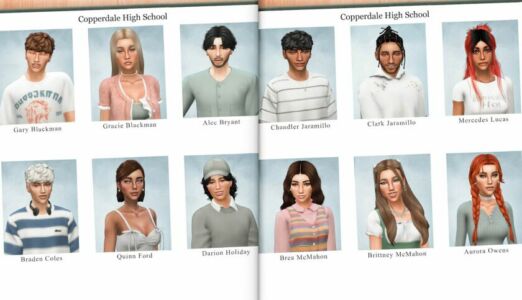 Yearbook Poses Sims 4 CC