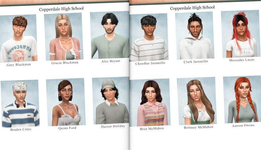 Yearbook Poses Sims 4 CC