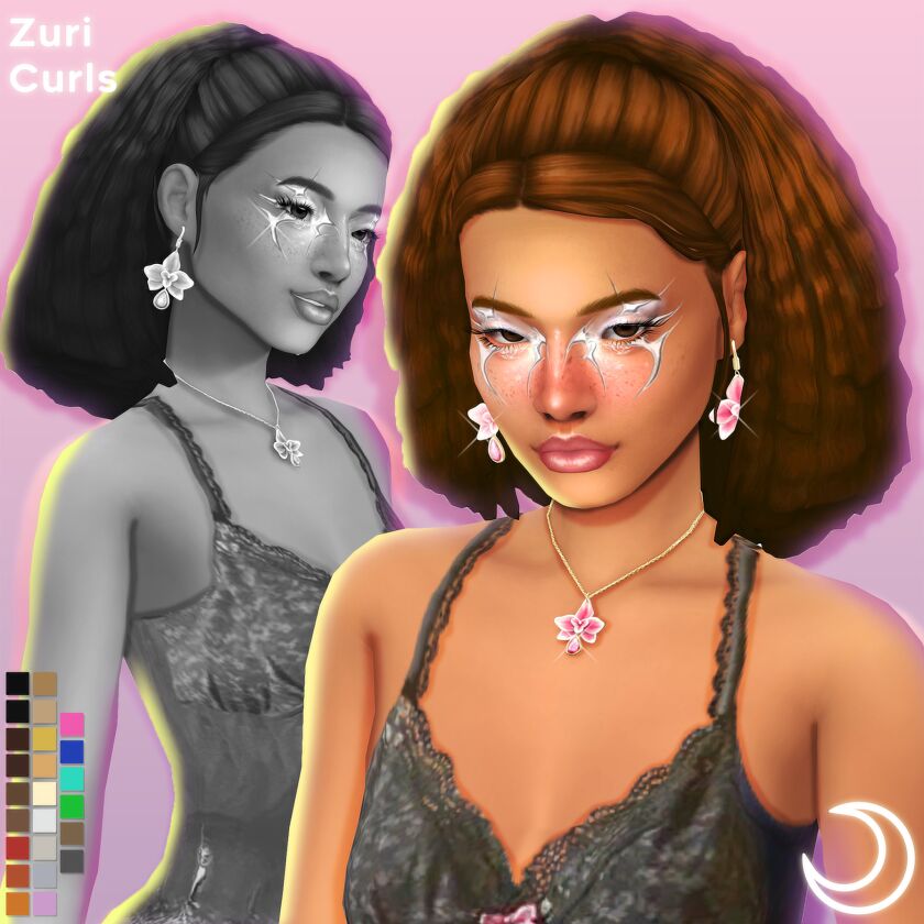 Zuri Curls Sims 4 CC