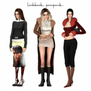 241012 Female Posepack by Bluefeelingblue Sims 4 CC