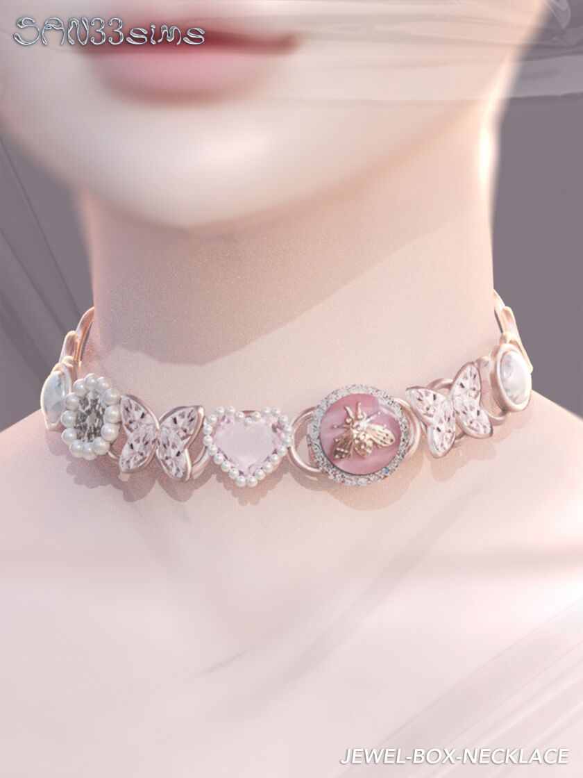 sims 4 cc 333jewel box necklace 4