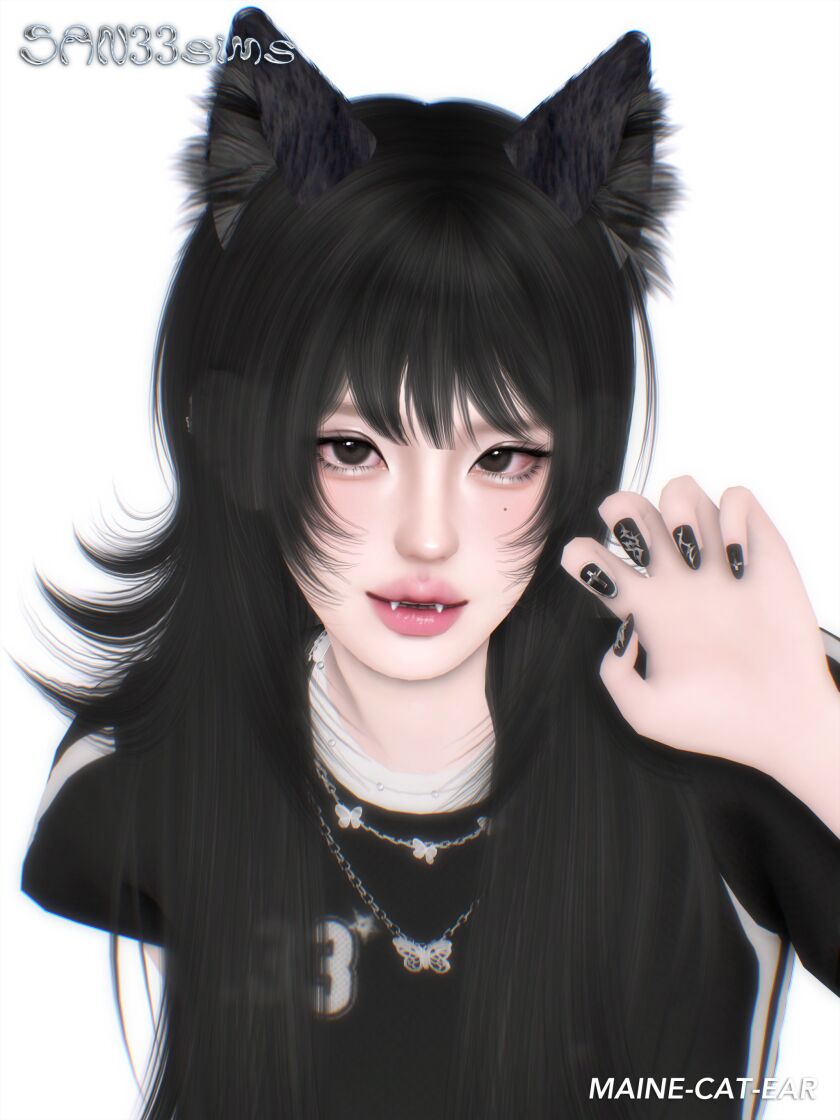 sims 4 cc 333maine cat ear 2