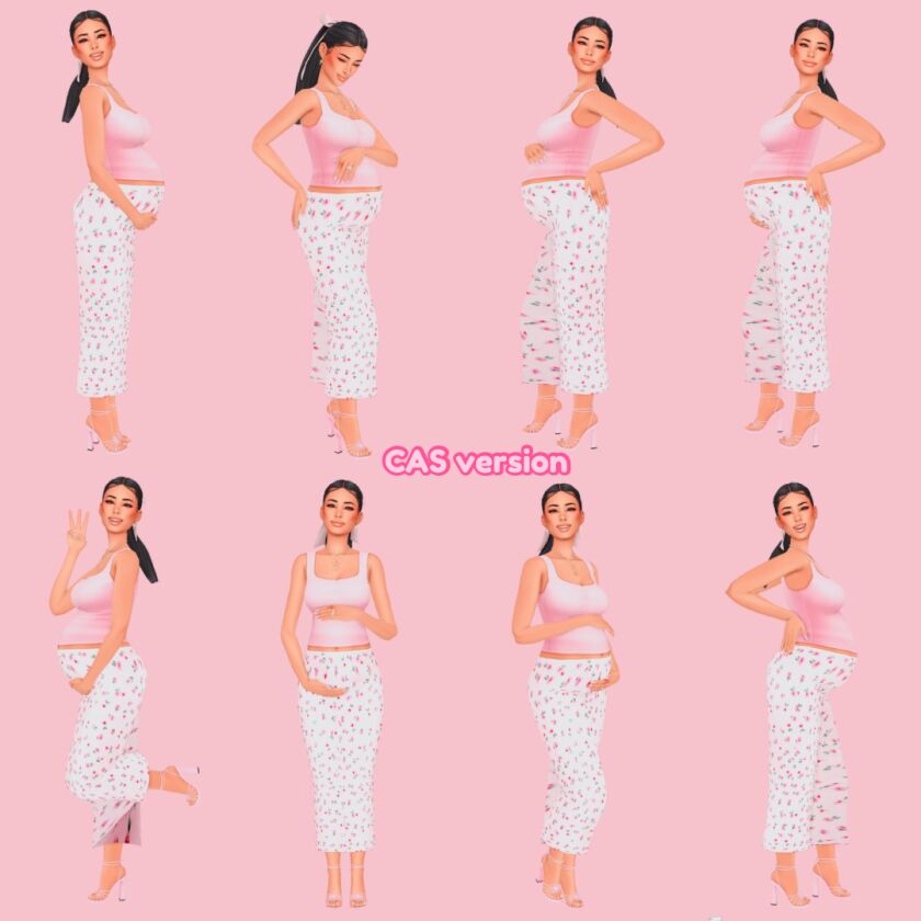 sims 4 cc 3rd trimester posepack 3