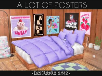 A Lot of Posters Sims 4 CC