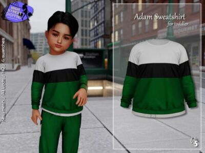 Adorable Adam Sweatshirt for Toddlers! Sims 4 CC