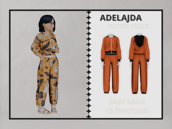 Adelajda – Child Outfit Sims 4 CC