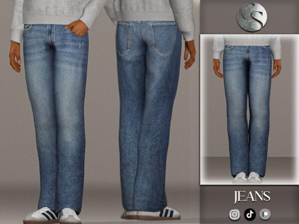 Stylish Alexandar Jeans for Men Sims 4 CC