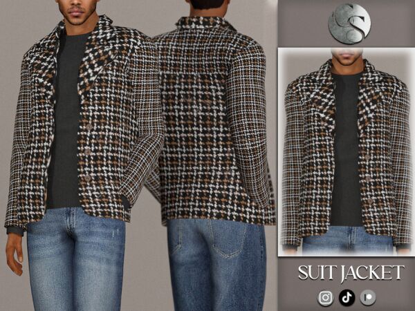 Stylish Alexandar Suit Jacket for Men Sims 4 CC