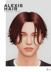 Stylish Unisex Alexis Hair by Ikosims Sims 4 CC