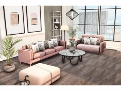 Stunning Alitha Living Room Design Sims 4 CC