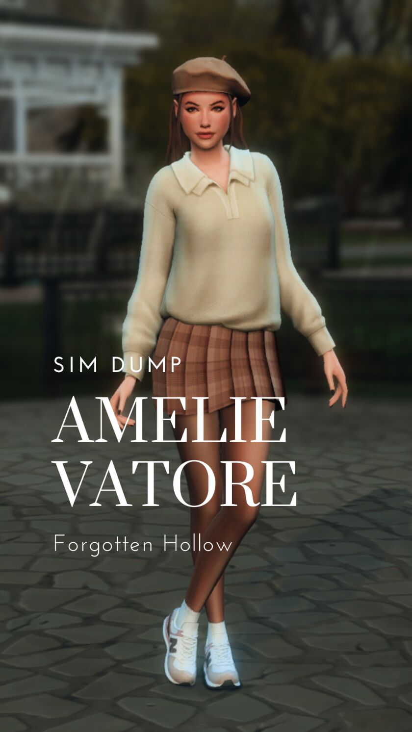 Amelie Goth Vatore Sims 4 CC