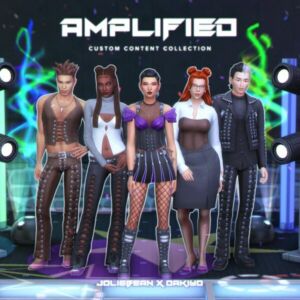 Stylish Amplified Set by Joliebean & Oakiyo Sims 4 CC