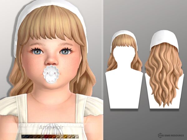 Cute AMY Hair for Toddlers by MSQSIMS Sims 4 CC