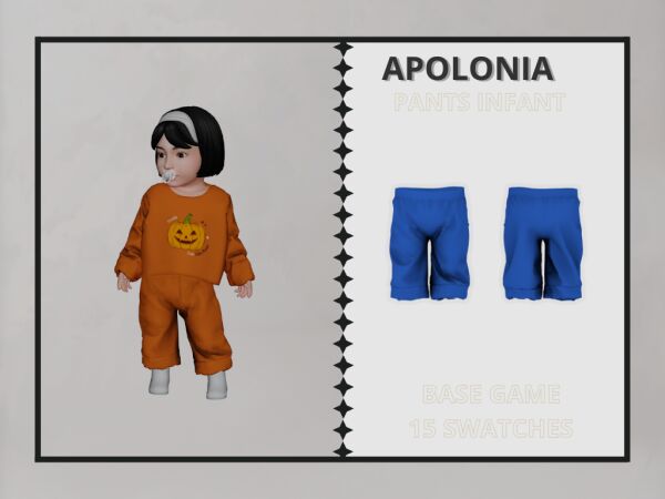 Apolonia – Infant Pants Sims 4 CC