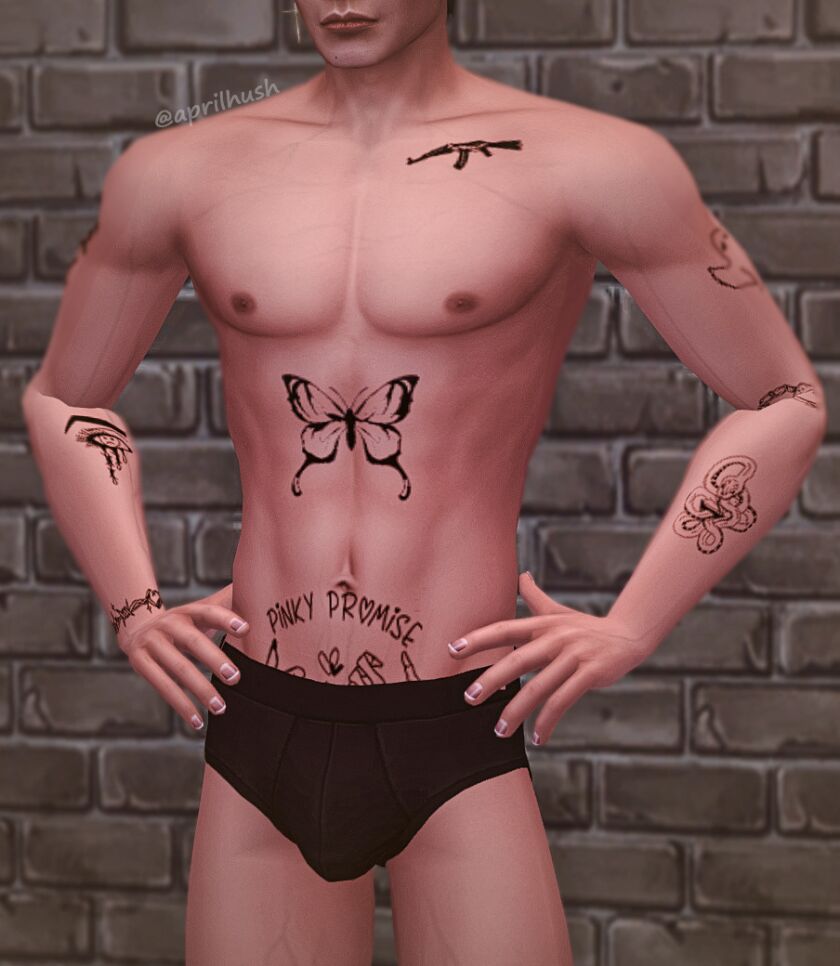 [Aprilhush] Promises Small Tatts Sims 4 CC