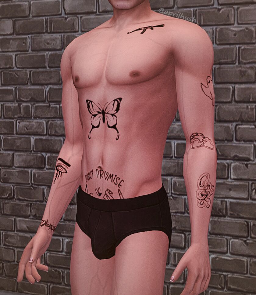 sims 4 cc aprilhush promises small tatts 2