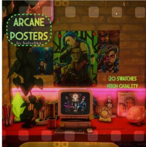 Arcane Posters Recolor Collection Sims 4 CC