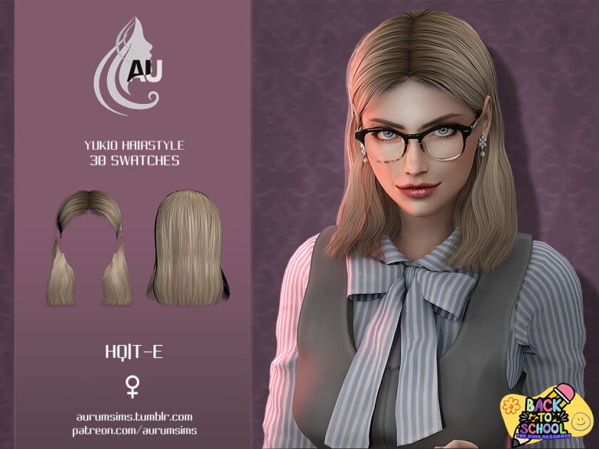 New Yukio Hairstyle for Sims 4 Sims 4 CC