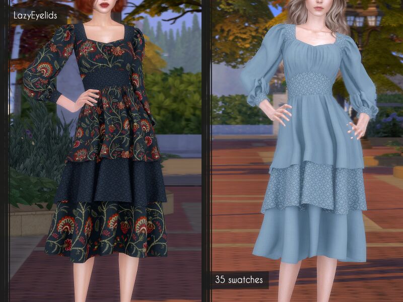 sims 4 cc autumn elegance set by lazy eyelids 2