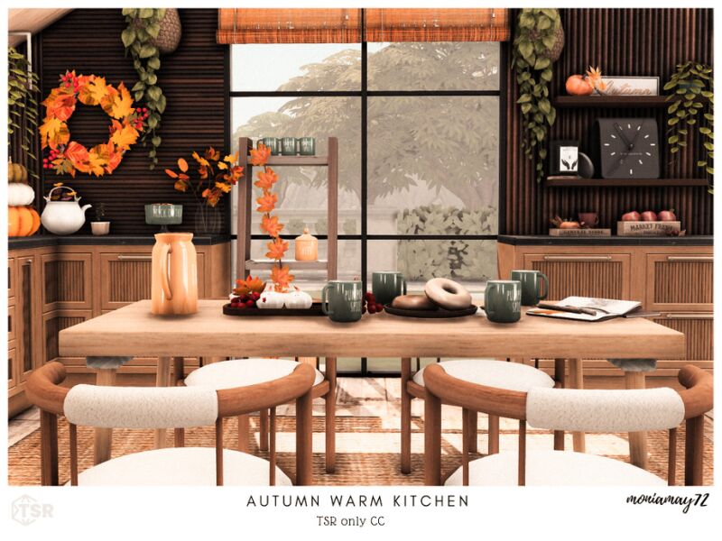 sims 4 cc autumn warm kitchen tsr only cc by moniamay72 2