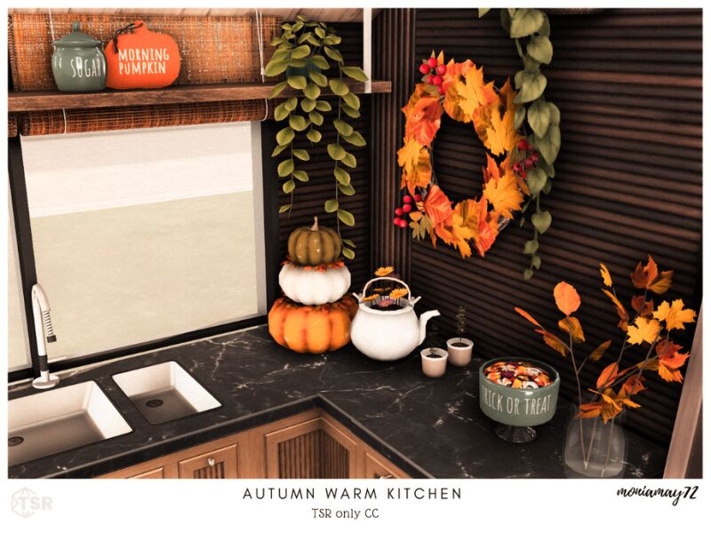 sims 4 cc autumn warm kitchen tsr only cc by moniamay72 3