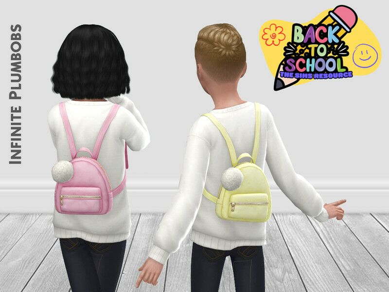 Pastel Backpack for Back to School! Sims 4 CC