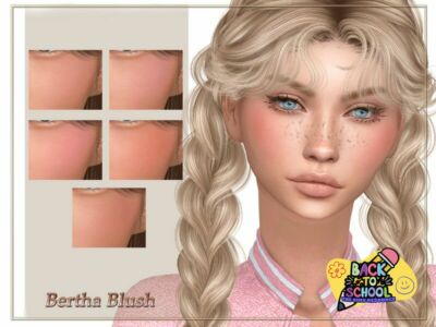 Back to School – Bertha Blush by Qlayla Sims 4 CC